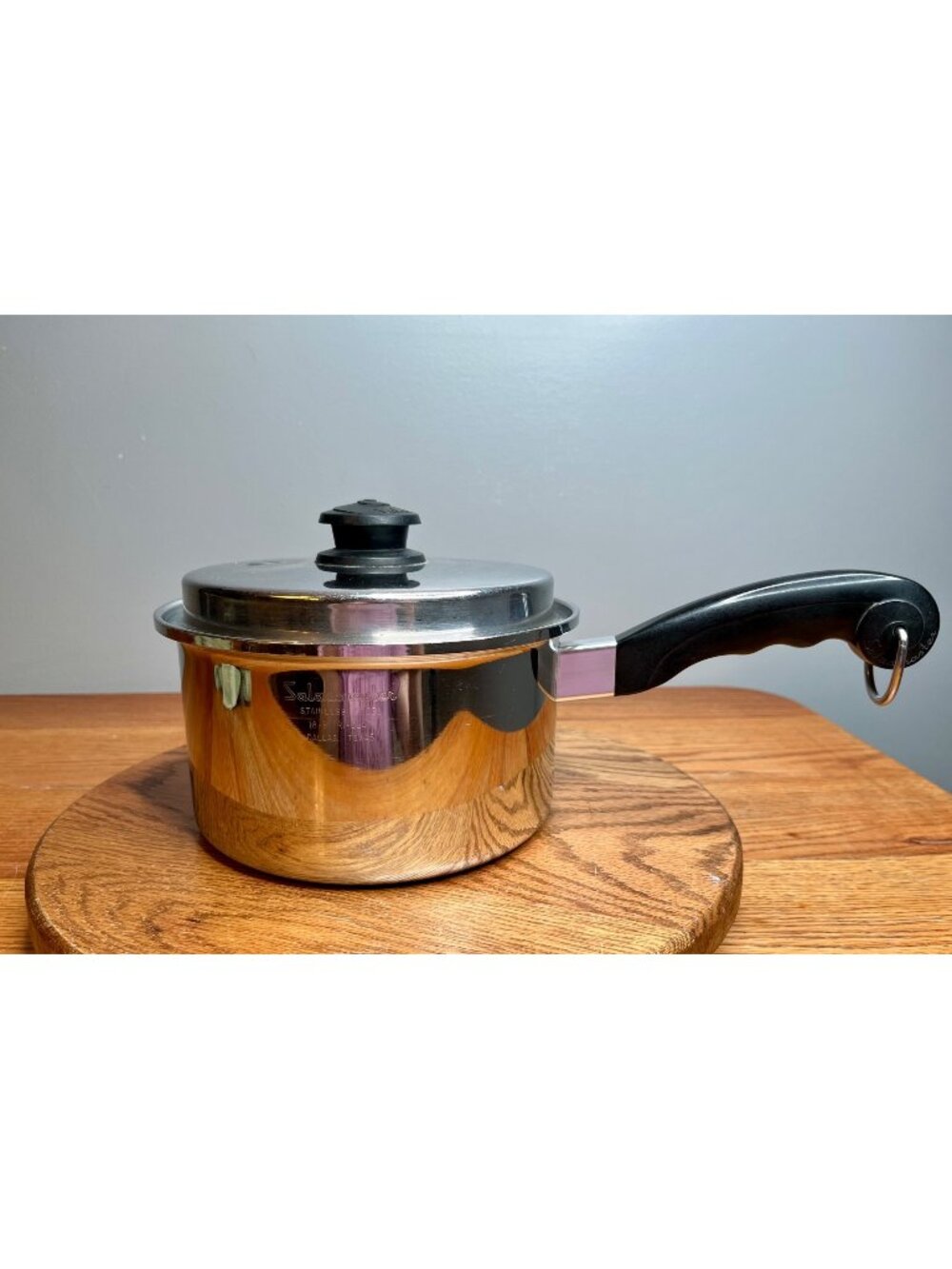 Vintage 3 QT Saladmaster Stainless Steel Saucepan  with Vapo Lid Induction compa